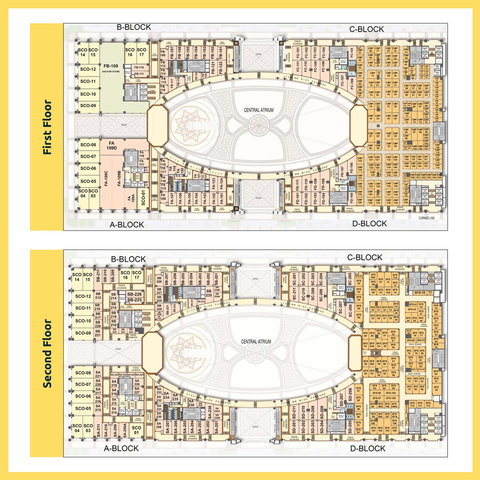 First & Second Floor Plan