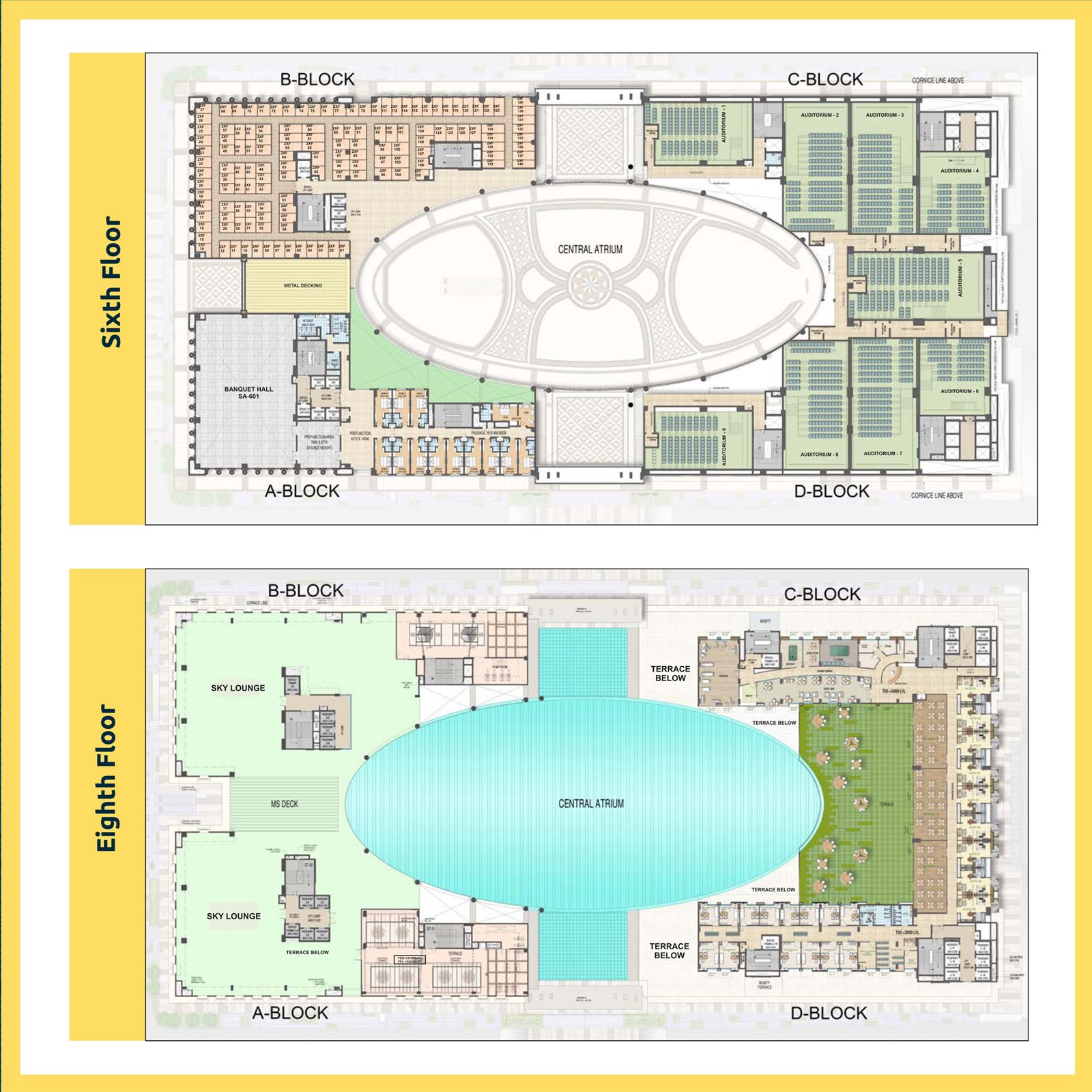 6th & 8th Floor Plan